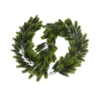 Genérico Rami di pino artificiale, pianta di cedro da 200 centimetri | Rami di Natale per casa, porta principale, camino, cortile, giardino, cortile, festival invernali