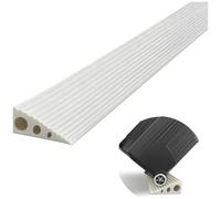 Generico Rampa di soglia in Gomma Antiscivolo per sedie a rotelle, autoadesiva per Porte e Passi carrai, ritagliabile 60x3,5x7 cm, Ideale per Scooter e gradini, Soluzione di Accesso Sicuro.