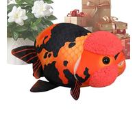 Generico Ranchu Carp Plush Toy - Cute 3d Fish Stuffed Doll Pillow for Kids and Adults | Soft Plush Decorative Fish, Nursery Bedroom Sofa Bedside Shelf Home Playroom Birthday Gift, 50cm Multicolor