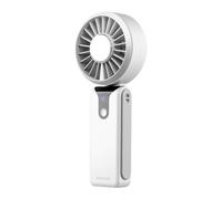 Generico Rapid Cooling Turbo Handheld Fan 19.9x4.4x2.4cm 243g | 10 Speed Ice Mode with LED Display | Foldable Neck Wearable USB Rechargeable for Travel Office