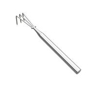 Generico Rasenrechen | Edelstahl Gartenwerkzeug Mit Langem ,Metall Gartenhandrechen Für Unkrautjäten Umgraben Einebnen Lockern - Zum Lockern Einebnen Und Umgraben Von Boden Sowie Laubentfernung