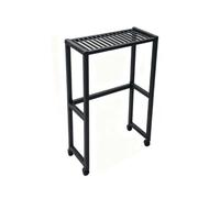 Generico Rastrelliera For Racchette Da Ping Pong Con Ruote, Organizer For Paddle In Ferro, Può Contenere 16 E 20 Palline, Capacità 50 Kg For Uso Interno Ed Esterno(Black)