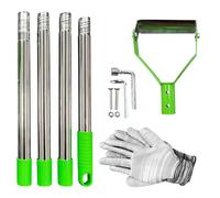 Genérico | Rastrello manuale a manico lungo regolabile, strumento per giardinaggio e diserbo - per, trincea, allento, scardio e confine in fattoria, prato, cortile, cortile e cortile