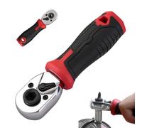 Generico Ratchet Wrench 1/4 Inch - Reversible Automotive Repair Hand Tool | | Quick Release Socket Drive Mechanic Wrench Ergonomic Rubber Grip High Torque Alloy Steel Auto Maintenance Garage Tool