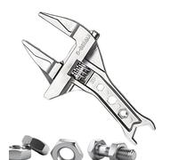 Generico Ratchet Wrench | Large Opening Short Handle Tool | Washbasin Spanner | For Men Home Indoor Kitchen Bathroom Washbasin Pipe Faucet Bicycle Automotive