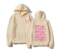 Generico Rauw Alejandro 2024 Felpa Con Cappuccio Stampata per Uomo e Donna - Moda Hip Hop Casual (1 S)