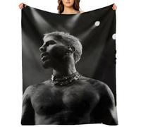 Generico Rauw Alejandro Coperta da tiro Coperta Aria condizionata Coperta Biancheria da Letto Coperta da Campeggio Coperta Portatile da Viaggio (2 XL)