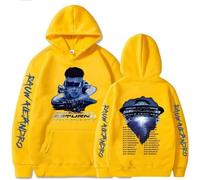 Generico Rauw Alejandro Felpe con Cappuccio 2024 Felpe Oversize alla Moda Casual per Uomo e Donna Abbigliamento Hip Hop (9 M)
