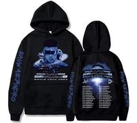 Generico Rauw Alejandro Felpe con Cappuccio 2024 Felpe Oversize alla Moda Casual per Uomo e Donna Abbigliamento Hip Hop (10 M)