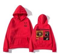 Generico Rauw Alejandro Felpe con Cappuccio, Felpe Stampate alla Moda, Abbigliamento Unisex Largo da Strada, Pullover Versatili Classici alla Moda (7 M)