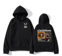 Generico Rauw Alejandro Felpe con Cappuccio, Felpe Stampate alla Moda, Abbigliamento Unisex Largo da Strada, Pullover Versatili Classici alla Moda (1 M)