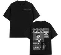 Generico Rauw Alejandro T-Shirt da Uomo E da Donna T-Shirt a Maniche Corte in Stile retrò T-Shirt Casual Oversize (1 L)
