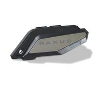 Generico RAXUS Interfono Moto Bluetooth 5.3 - Auricolari Casco Professionali, Impermeabile IP65, Comandi Vocali e Chiamate Hands-Free, Altoparlanti HD con Cancellazione del Rumore (Nero)