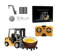 Generico RC Construction Con Luce Suono Piccoli Giocattoli Ricaricabili | Auto 1/64 Trasformabile Con Sollevatore Gancio Bambini Per Bambini E Bambine Asilo Sala Giochi Scuola Viaggio Quotidiano