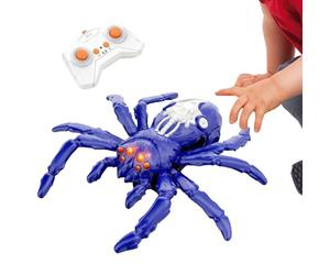 Generico RC Spider - Rechargeable Wall Crawling Toy with LED Eyes | Remote Control Spider Fun Interactive Toy for Birthday Parties, Family Gatherings, Events or Playtime Adventures