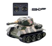 Generico Rc Tank Toy, Educational Battle Tank, 2.68x1.57in Mini Interactive Vehicle, Stem Learning Activity, Authentic Fun Design for Boys, Girls, Bedroom, Living Room, Indoor, Playroom Use