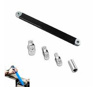 Generico Reaches the Bolt Nothing Else Can,Zeros-Degree Offset Extension,15-Inch Impact Ready Tight Reach Tool,1/4", 3/8" & 1/2" Drive Adapters for Automotive Repair Mechanical (black)