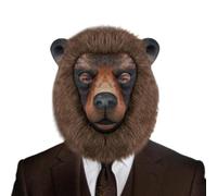 Generico Realistic Bear Head Face Cover, Halloween Cosplay Costume