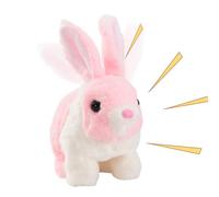 Generico Realistic Bunny Toy, Electric Jumping Rabbit Figurine, 6.69x3.94x6.69 Inches Interactive & Realistic Design, Interactive Walking Bunny Plush Toy for Girls, Boys and Kids