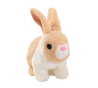 Generico Realistic Bunny Toy, Electric Jumping Rabbit Figurine, 6.69x3.94x6.69 Inches Interactive & Realistic Design, Interactive Walking Bunny Plush Toy for Girls, Boys and Kids