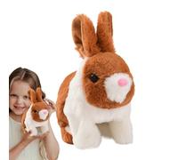 Generico Realistic Bunny Toy, Electric Jumping Rabbit Figurine, 6.69x3.94x6.69 Inches Interactive & Realistic Design, Interactive Walking Bunny Plush Toy for Girls, Boys and Kids