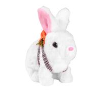 Generico Realistic Bunny Toy, Interactive Plush Figure Toys, Cute Stuffed Bunny, Electronic Pet Rabbit, Ideal for Kids, Home Decoration, Playtime Fun, Indoor Use, 6.3x3.54x6.3 inches