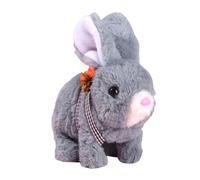 Generico Realistic Bunny Toy, Interactive Plush Figure Toys, Cute Stuffed Bunny, Electronic Pet Rabbit, Ideal for Kids, Home Decoration, Playtime Fun, Indoor Use, 6.3x3.54x6.3 inches