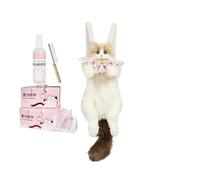 Generico Realistic Cat Shaped Stuffed Animal Backpack - Soft Plush Kitty Travel Bag With Removable Strap For College & Work, Cute Animal Rucksack For Weekend Trips & Hiking, Unique Commuter