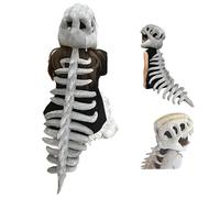 Generico Realistic Dinosaur Skeleton Costume Set, 3D Plush Dino-saur, Halloween Dinosaur Themed Skull Cosplay Props (1pcs)