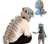 Generico Realistic Dinosaur Skeleton Costume Set, Halloween/Cosplay Dinosaur Monster Skeleton Mask Suitable for Kids and Adults (Children's/30in)