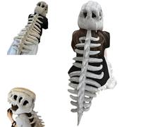 Generico Realistic Dinosaur Skeleton Costume Set,Halloween Themed Skull Cosplay Props,3D Monster Mask Scary Plush Accessory