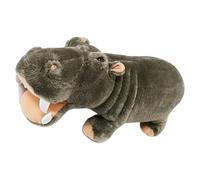 Generico Realistic Hippo Plush, 9.8 Inch Soft Toy, Adorable Standing Hippopotamus with Vivid Expression, Huggable Stuffed Animal with Detailed Features for Girls Boys Nursery Bedroom Playroom