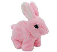 Generico Realistic Interactive Bunny, Electronic Plush Toy, 6.3x3.54x6.3 inches Cute Stuffed Rabbit, Jumping Motion, Twitching Ears, Shaking Actions for Kids, Pet Lovers, Home Playtime