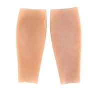 Generico Realistic Leg Women Leg Corrector, Silicone Bionic Calf Sleeves, Calf Gel Pads for Crooked or Thin Skinny Legs, Covers Limb Scars, Tattoos, birthmarks,1 Pc-S (1 Pair Small)