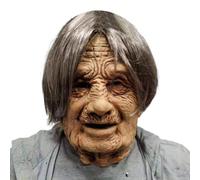 Generico Realistic Old Man Face Soft Vivid Costume Headgear