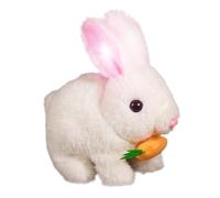 Genérico Realistic Rabbit Plush - Soft Stuffed Animal Doll, Interactive Bunny Toy with Jumping & Shaking Ears, Educational Fun For Kids | Cute Plush Bunny For Girls Boys Animal Gift For Girl