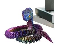 Generico Realistic Snake Figure, Flexible Articulated Animal Toy, Snake Ornament for Dashboard Display, Long Tail Keyword: Bedroom Shelf Accessory, Pranks, Desk Decor, 29.53 Inches