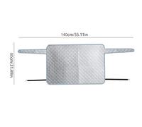 Genérico Rear Windshield Snow Cover, 2-Layer Scratch-Resistant Aluminum Foil 140 x 80 cm Effortless Car Winter Windshield Cover, with Hook and Invisible Magnet Snow Covers For All Weather