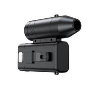 Generico Rechargeable Belt Fan, 6-Speed Portable Wearable Attach Fan with Light, USB Charging 3600mAh Battery, Lightweight Build Outdoor Cooling for Camping Hiking Walking Working, 11x9.7x4cm