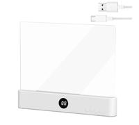 Generico Rechargeable Book Light - ABS PC 18.5X2.2X15.3Cm 0.8W | Dimmable 3 Color Clear Panel Lamp | Reading Light | Women Men Kids Home Travel Dorm Office Bedroom Desk Bed Gift