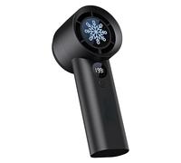 Generico Rechargeable Hand fan- Long-Lasting Digital Battery Display, Compact USB Portable Handheld Fan, Multi-Speed Personal Cooling, Silent Pocket Power fanCase | For Girls Teens Women Boys