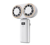 Generico Rechargeable Handheld Portable Fan, Head Personal Cooling Fan with 5 Speeds and Digital Display for Travel Outdoor Beach Gym School Camping Hiking, 11.8x16.2x4.5inches