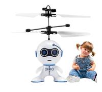 Generico Rechargeable Mini Robot Drone - Flying Hover Toy, Kids Hand Sensor Drone Led Robot Aircraft | Motion Sensing Flying Toy Device, Usb Charging For Girls Boys Kids Aged 3 Older