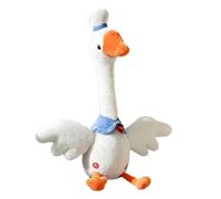 Generico Rechargeable Stuffed Duck, 34cm Plush Talking Dancing Singing Toy ABS Plush Material, Interactive Doll for Kids, Play, Learning, Music, Entertainment, Gift