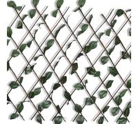 Generico Recinto in Salice a Traliccio 5 pz Foglie Artificiali 180x90 cm,Marrone,6.1kg,140913