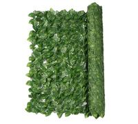 Generico Recinzione di Artificiale - Pannello Siepe 0,5x2m Realistico | Decorazione Giardino Balcone Esterno | Parete Matrimonio Terrazza Ristorante Bar | Foglie in PVC Seta Verde
