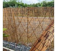 Generico Recinzione in Canna Arelle in Canne di Bamboo Naturale Altezza 0.5m 0.6m 1m 1.2m 1.5m 1.7m Schermo in canne Naturali,Protezione Privacy per Balcone,Recinzione Decorativa da Giardino