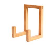 Generico Record Holder - Classic Solid Wood Natural Organizer | Album Display Holder With Sturdy Construction For Music Room Bedroom Collection Player New Year Holiday Party Vacation