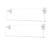 Genérico Record Storage Holder,Wall-Mounted Clear Acrylic Shelf | Record Album Holder No-Punching Shelf,for Living Room Bedroom Apartment Teens Adults Books Notebook Newspaper