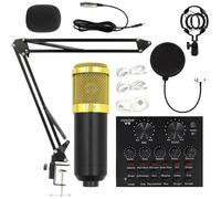 Generico Recording Studio Equipment - Professional Live Streaming Kit For Singers | ABS With Adjustable Microphone Stand, User Friendly Setup, Audio Recording And Streaming, Desktop Broadcast Gear